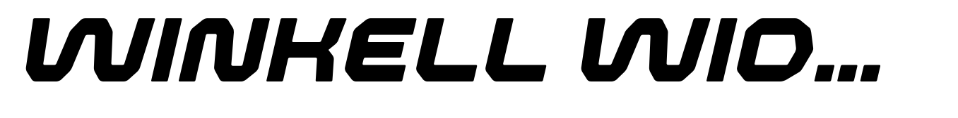 Winkell Wide Bold Italic